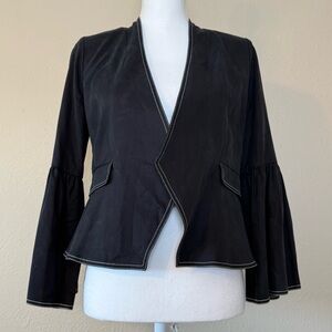 Ulla Johnson Women’s Mavis Black Bell Sleeve Blazer